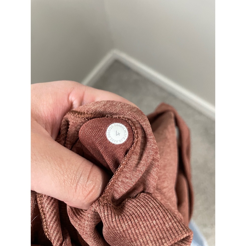Lululemon‎ Ebb to Street Short Sleeve Shirt in Ancient Copper Size 4 Athleisure - Picture 7 of 7